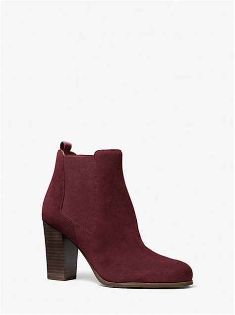 michael kors lottie booties|Lottie Suede Ankle Boot .